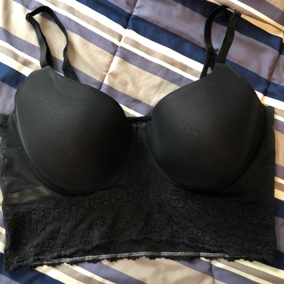 Rhonda Shear Other - Black Rhonda Shear Sheer Lace Cami Bra 40/42DD